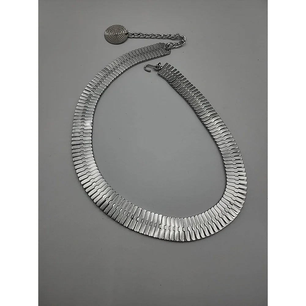 Vintage 1980's Silver‎ Metal Belt Adjustable 30-36